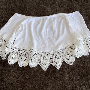 Off the shoulder crop top